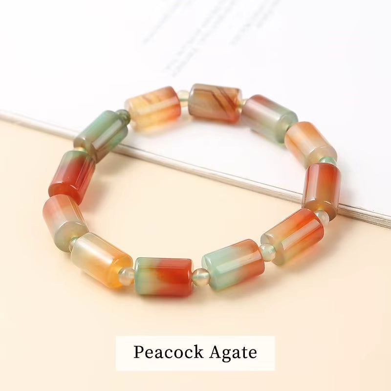 Elevate Your Style with the JD Genuine Natural Coffee Lace Agate Bracelet - Handmade Tibetan Buddha Charm for Yoga and Meditation