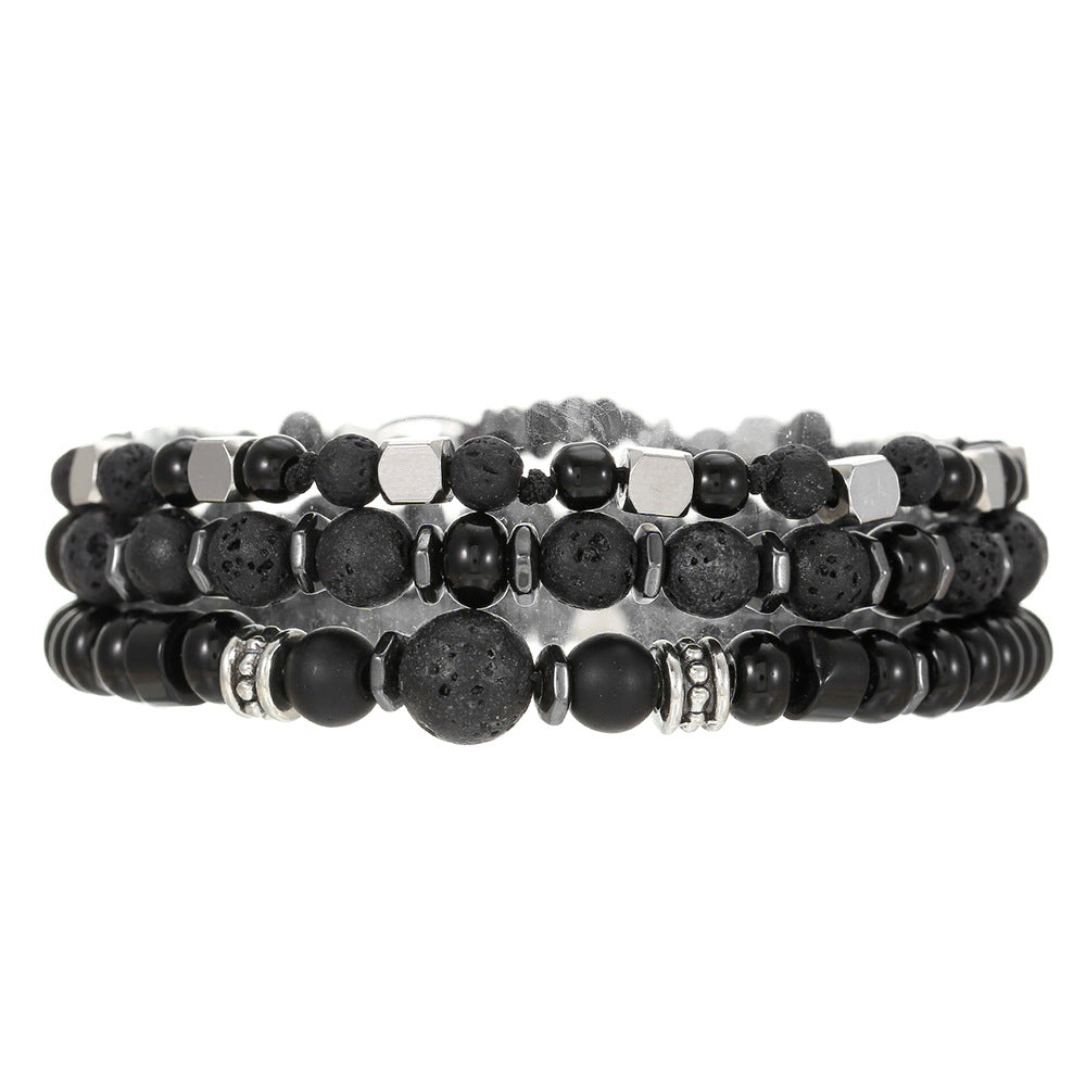 Volcanic Stone Bracelet Set (3 Piece)