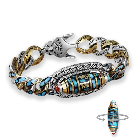 Men's Rotating Nine Eye Pearl Bracelet