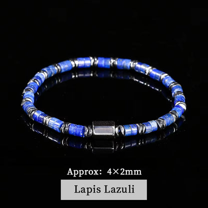 Elevate Your Energy with JD Natural Yellow Tiger Eye and Hematite Bead Bracelet - Unisex Health Protection & Yoga Soul Jewelry