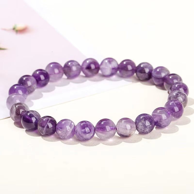Elevate Your Style with the Amethyst Stone Purple Crystal Quartz Energy Reiki Healing Bangle