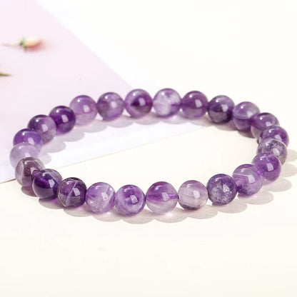 Elevate Your Style with the Amethyst Stone Purple Crystal Quartz Energy Reiki Healing Bangle