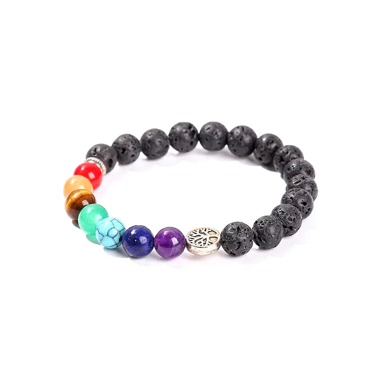 Elevate Your Style with the JD Natural Stone Eight Planets Bead Bracelet - Unisex Chakra Bangle for Yoga and Balance