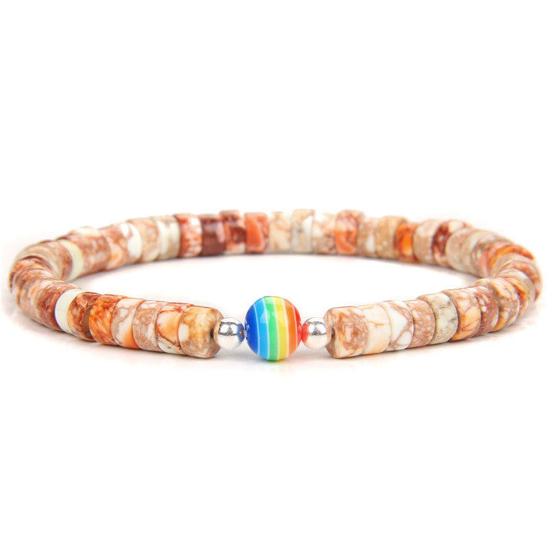 Imperial Stone Spacer Bracelet