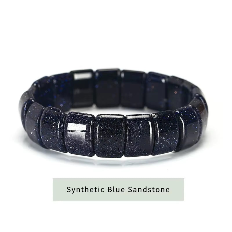 Elevate Your Style with the JD Natural Stone Yellow Tiger Eye Bead Square Bangles - Handmade Reiki Healing Bracelet for Men and Women - Perfect Yoga Wrist Jewelry and Couples Gift