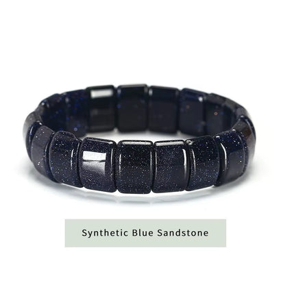 Elevate Your Style with the JD Natural Stone Yellow Tiger Eye Bead Square Bangles - Handmade Reiki Healing Bracelet for Men and Women - Perfect Yoga Wrist Jewelry and Couples Gift