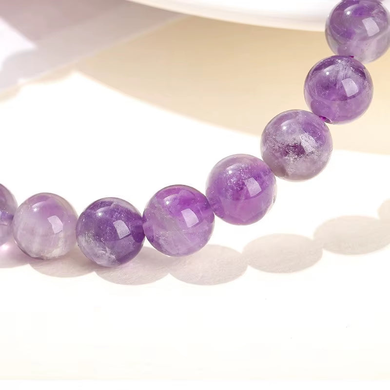 Elevate Your Style with the Amethyst Stone Purple Crystal Quartz Energy Reiki Healing Bangle