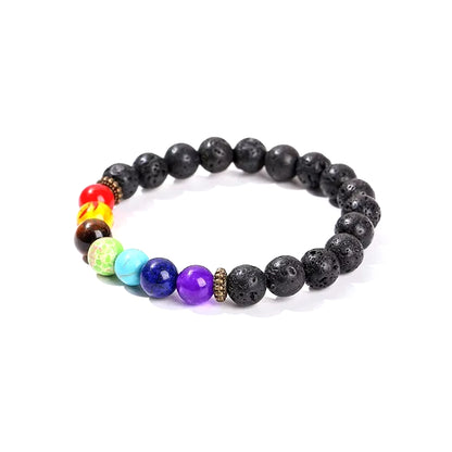 Elevate Your Style with the JD Natural Stone Eight Planets Bead Bracelet - Unisex Chakra Bangle for Yoga and Balance