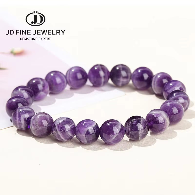 Elevate Your Style with the Amethyst Stone Purple Crystal Quartz Energy Reiki Healing Bangle