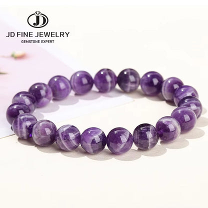 Elevate Your Style with the Amethyst Stone Purple Crystal Quartz Energy Reiki Healing Bangle