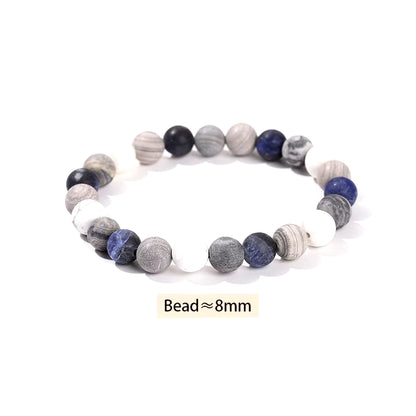 Elevate Your Style with the JD Natural Stone Eight Planets Bead Bracelet - Unisex Chakra Bangle for Yoga and Balance