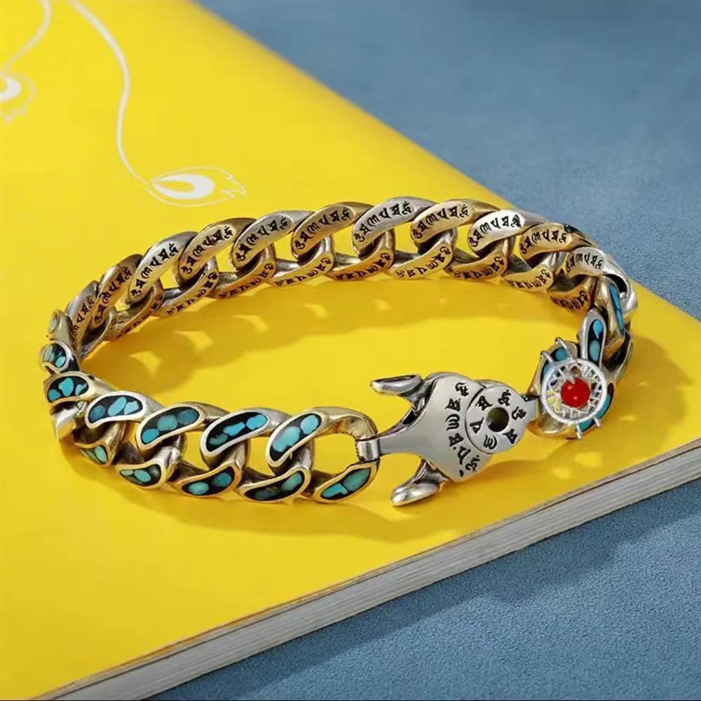 Men's Rotating Nine Eye Pearl Bracelet